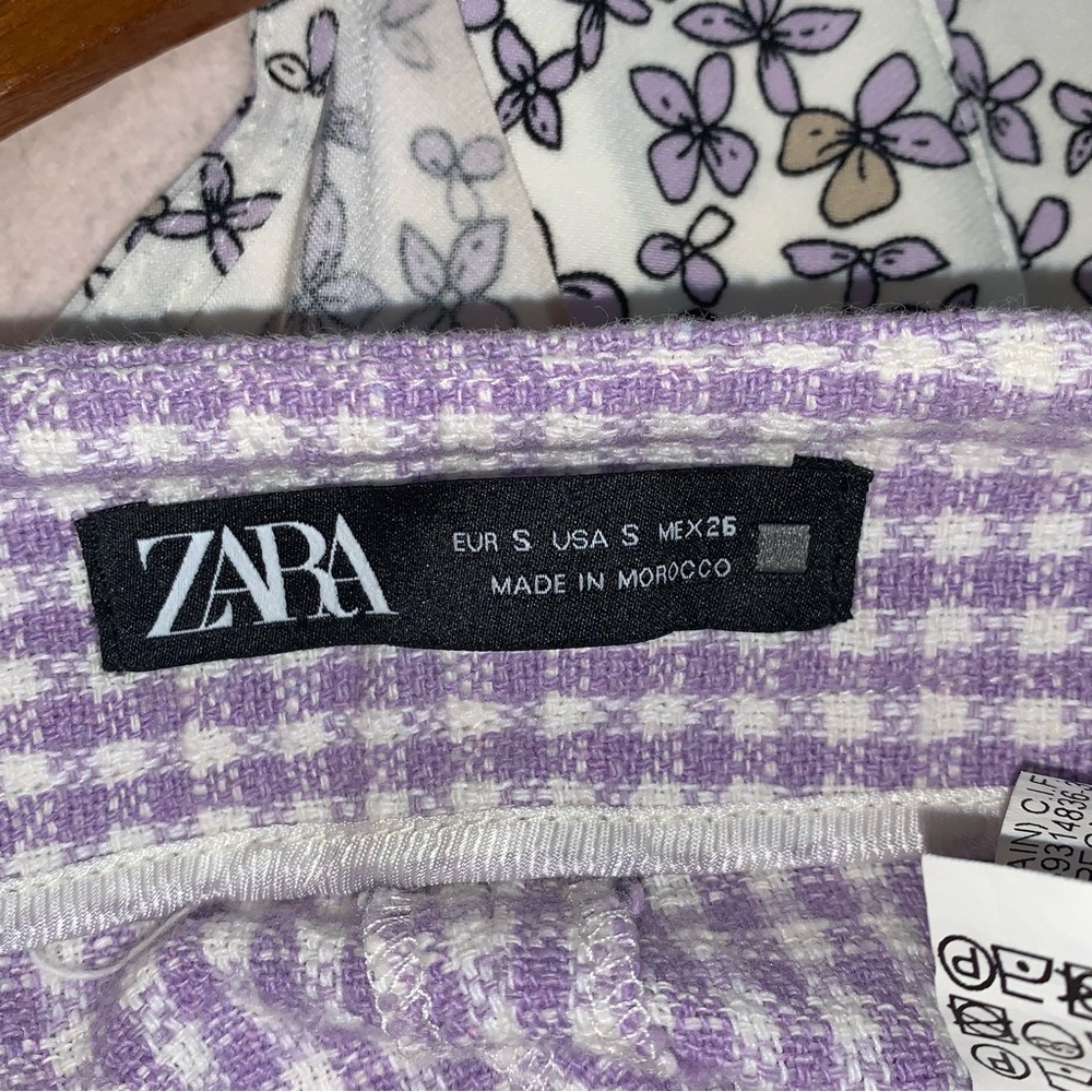 Zara Lavender Gingham Skort - Picture 11 of 12